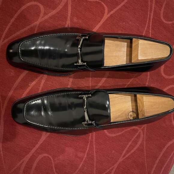 Salvatore Ferragamo. Slip-on loafer Size 10. High shine black main image 8
